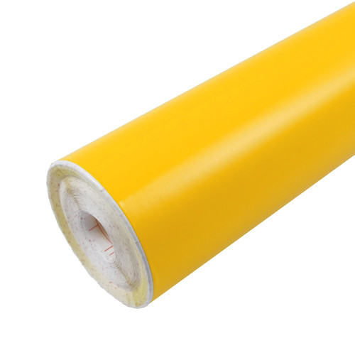 Rouleau de film autocollant couleur jaune mat 152 x 200cm